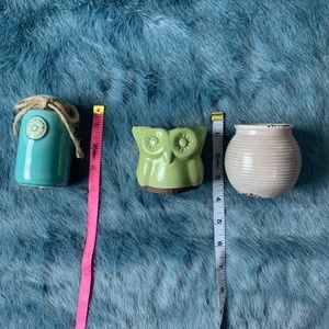 Bundle set of 3 small vases